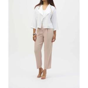 NEW JOSEPH RIBKOFF open-front relaxed fit cardigan in white